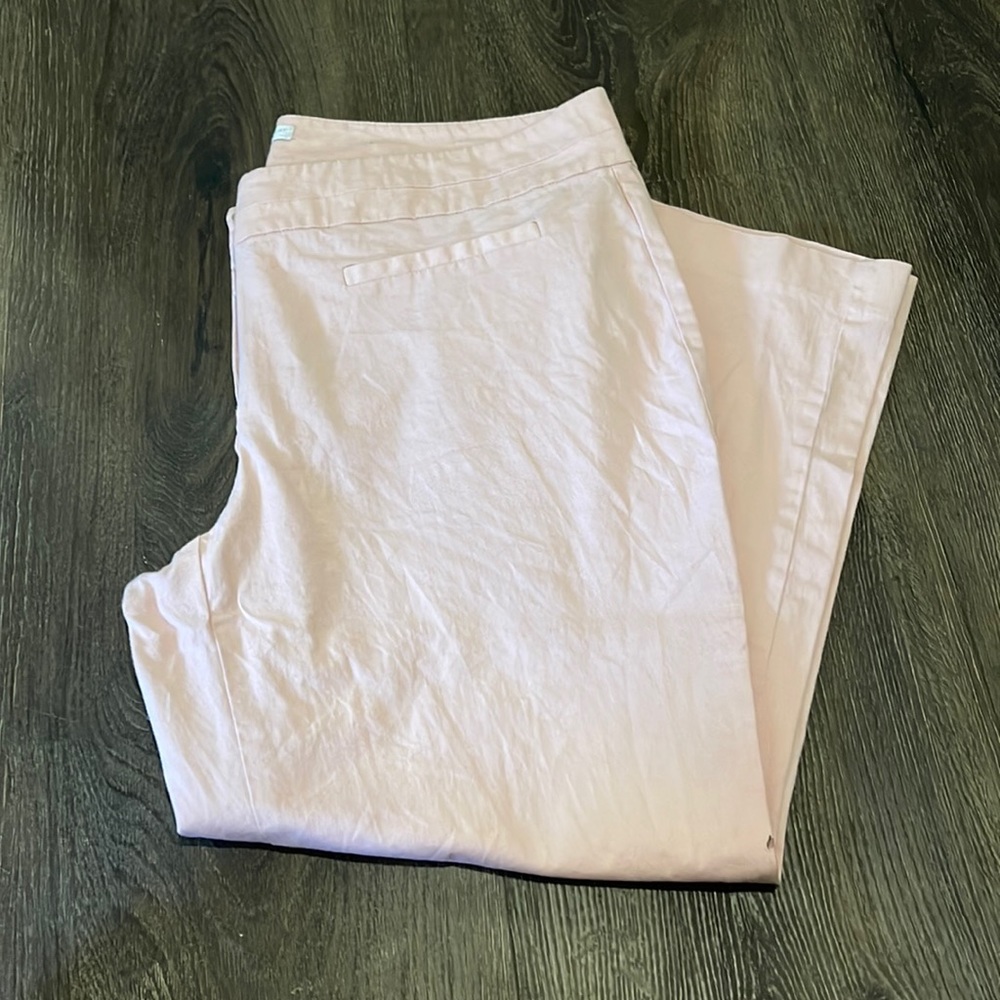 Pink Ankle-Length Slacks